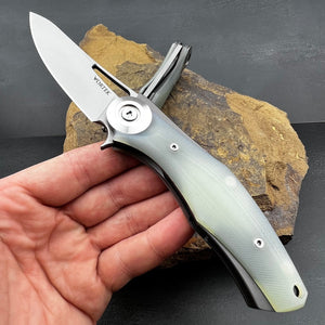 MONDO - D2 Blade, Jade G10 Handles