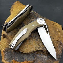 Load image into Gallery viewer, MONDO - D2 Blade, Desert Tan G10 Handles