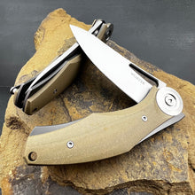 Load image into Gallery viewer, MONDO - D2 Blade, Desert Tan G10 Handles