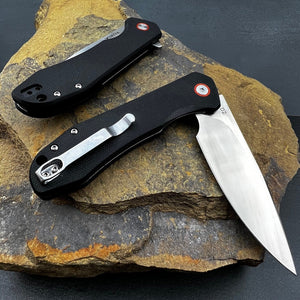 FOXTROT - D2 Blade, Black G10 Handles