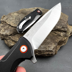 MONARK - D2 Blade, Black G10 Handles