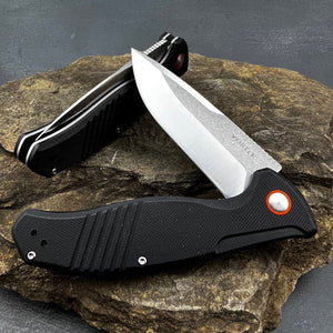 MONARK - D2 Blade, Black G10 Handles