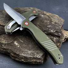 Load image into Gallery viewer, MONARK - D2 Blade, Green G10 Handles