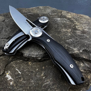 MINI MONDO - D2 Blade, Black G10 Handles