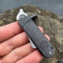 Load image into Gallery viewer, PYGMY: D2 Cleaver Blade, Small and Lite, Great for a Keychain or Pocket, Ball Bearing Pivot System