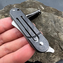 Load image into Gallery viewer, PYGMY: D2 Cleaver Blade, Small and Lite, Great for a Keychain or Pocket, Ball Bearing Pivot System