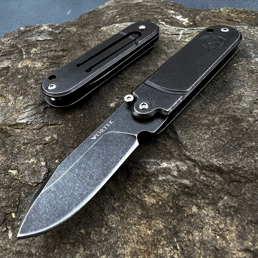 PYGMY:  Small Mini Knife Great For Keychain, D2 Drop Point Blade,  Ball Bearing Pivot System