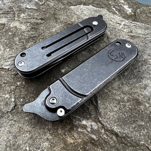 PYGMY:  Small Mini Knife Great For Keychain, D2 Drop Point Blade,  Ball Bearing Pivot System