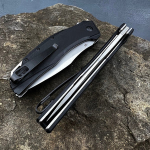 GROWLER - Black G10 Handles, D2 Blade