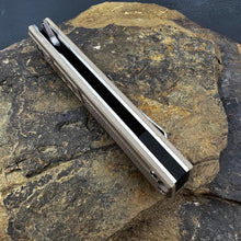 Load image into Gallery viewer, TORO:  Desert Tan G10 Handles, 9Cr18MoV Straight Back Blade,  Ball Bearing Flipper System