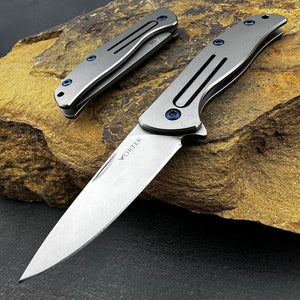 MyTi: Small Keychain or Pocket Knife, D2 Blade, Titanium Handles