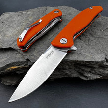 Load image into Gallery viewer, TURRET - Orange G10 Handles, D2 Blade