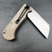 Load image into Gallery viewer, PANZER - Desert Tan G10 Handle, D2 Cleaver Blade