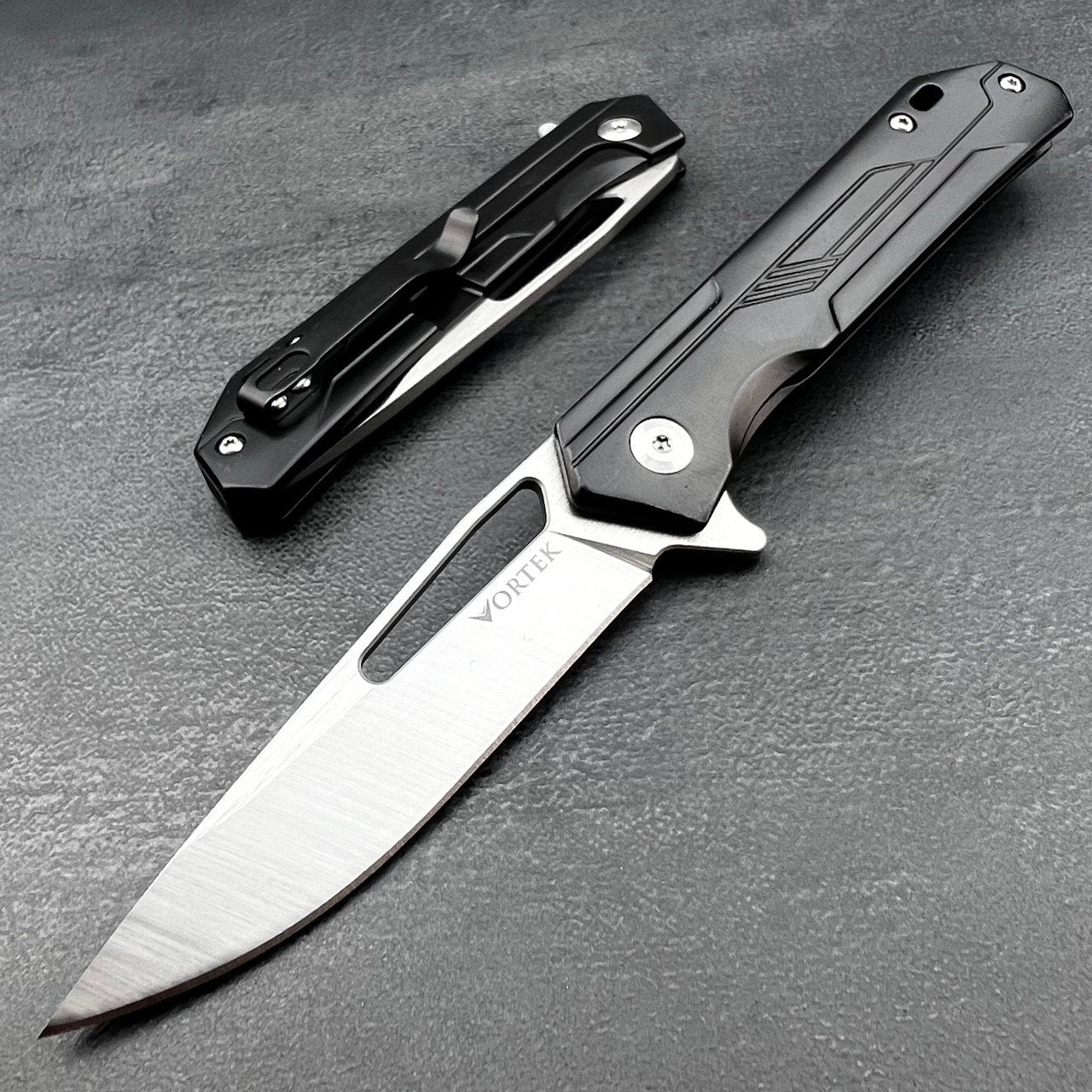 SILKY - Black Stainless Steel Handles, D2 Drop Point Blade