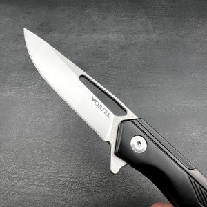 SILKY - Black Stainless Steel Handles, D2 Drop Point Blade