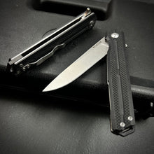 Load image into Gallery viewer, NOVA - Black G10 Handles, D2 Straight Back Blade