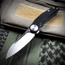 Load image into Gallery viewer, OMEGA - Black G10 Handles, D2 Wharncliffe Blade