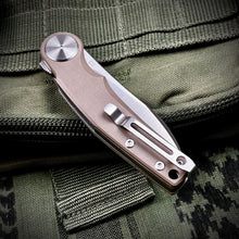 Load image into Gallery viewer, OMEGA - Desert Tan G10 Handles, D2 Wharncliffe Blade