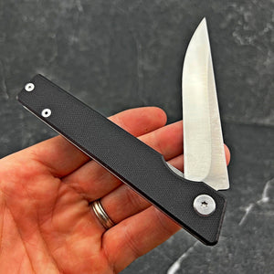 VANGUARD - Black G10 Handle, 8Cr13MoV Blade