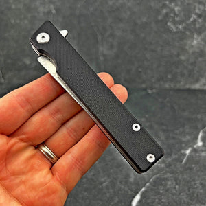 VANGUARD - Black G10 Handle, 8Cr13MoV Blade