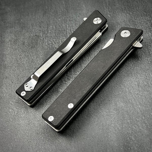 VANGUARD - Black G10 Handle, 8Cr13MoV Blade