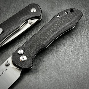 BORIS - Black Micarta Handles, D2 Blade