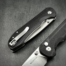 Load image into Gallery viewer, BORIS - Black Micarta Handles, D2 Blade