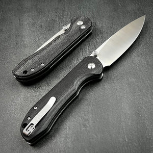 BORIS - Black Micarta Handles, D2 Blade