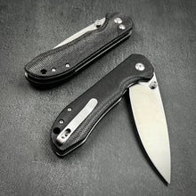 Load image into Gallery viewer, BORIS - Black Micarta Handles, D2 Blade