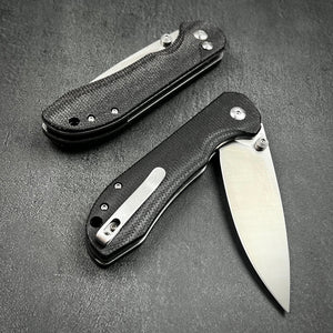 BORIS - Black Micarta Handles, D2 Blade