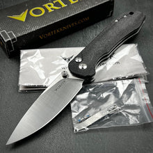 Load image into Gallery viewer, BORIS - Black Micarta Handles, D2 Blade