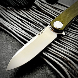 OSKAR - Green Micarta Handles, D2 Blade