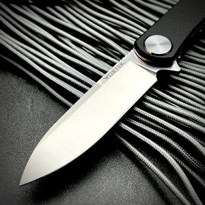 OSKAR - Black Micarta Handles, D2 Blade