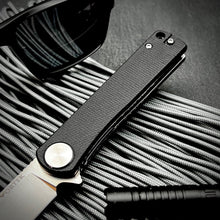 Load image into Gallery viewer, OSKAR - Black Micarta Handles, D2 Blade