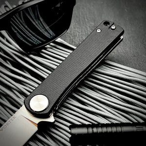 OSKAR - Black Micarta Handles, D2 Blade