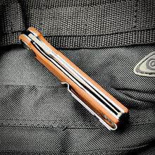 Load image into Gallery viewer, FINCH - Brown Micarta Handles, D2 Blade