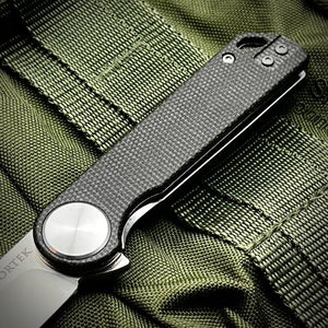 FINCH - Black Micarta Handles, D2 Blade