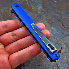 Load image into Gallery viewer, CALHOUN - 8Cr13MoV Blade, Blue G10 Handles