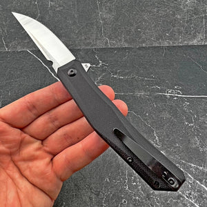 NIMBUS - D2 Blade, Black G10 Handles