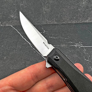 NIMBUS - D2 Blade, Black G10 Handles