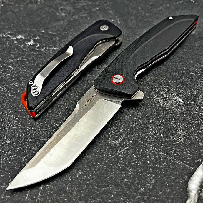 GARRISON - D2 Tanto Blade, Black G10 Handles