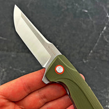 Load image into Gallery viewer, GARRISON - D2 Blade, Green G10 Handles