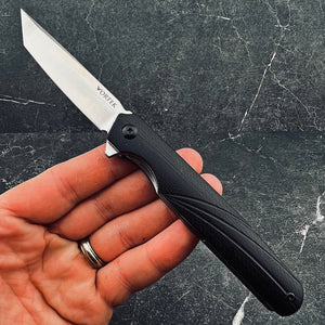 TUSK - D2 Blade, Black G10 Handles