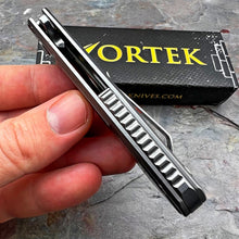 Load image into Gallery viewer, TADPOLE - D2 Sheepsfoot Blade, Gray Stainless Steel Handles