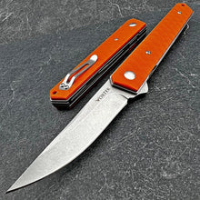 Load image into Gallery viewer, RONIN - 8Cr13MoV Blade, Orange G10 Handles