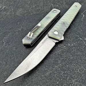 RONIN - 8Cr13MoV Blade, Orange G10 Handles