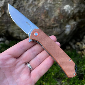 GYPSY - Brown Micarta Handles, 8Cr13MoV Blade