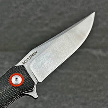 Load image into Gallery viewer, DRIFTER: Black Micarta Handles, 8Cr13MoV Drop Point Blade, Ball Bearing Flipper System