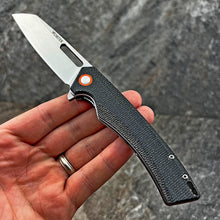 Load image into Gallery viewer, WAYFARER - Black Micarta Handles, 8Cr13MoV Warncliffe Blade