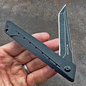 TANGO - Black G10 Handles, 8Cr13MoV Tanto Blade